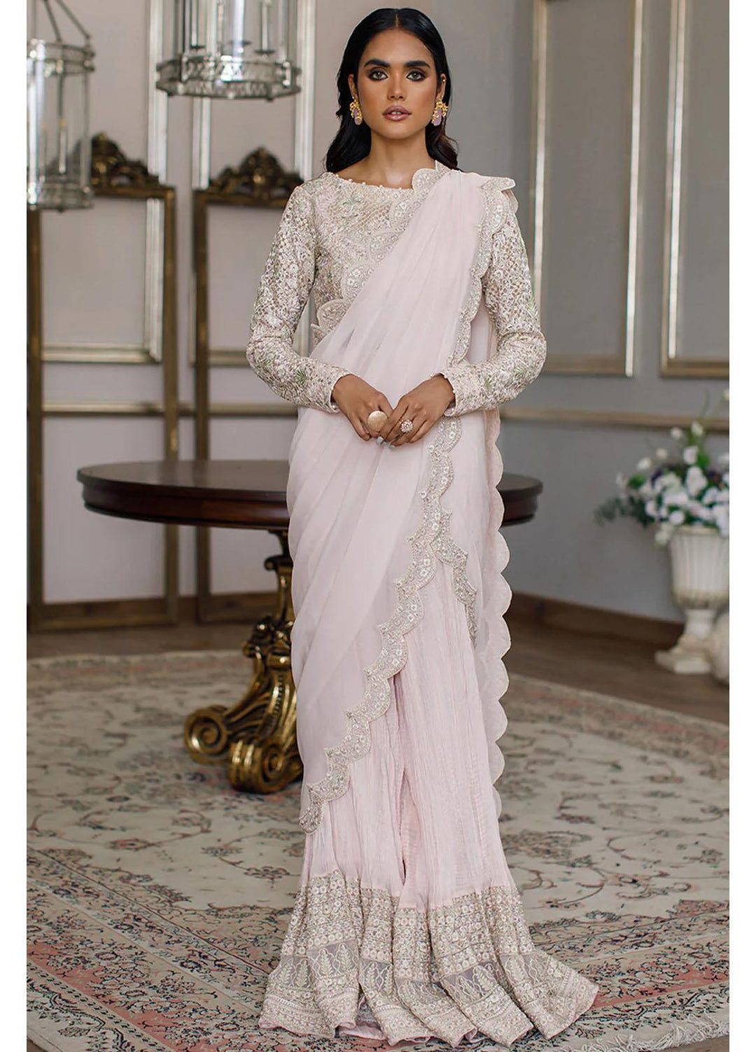Threads & Motifs Luxury Pret Chiffon Saree THM22F 7821.1