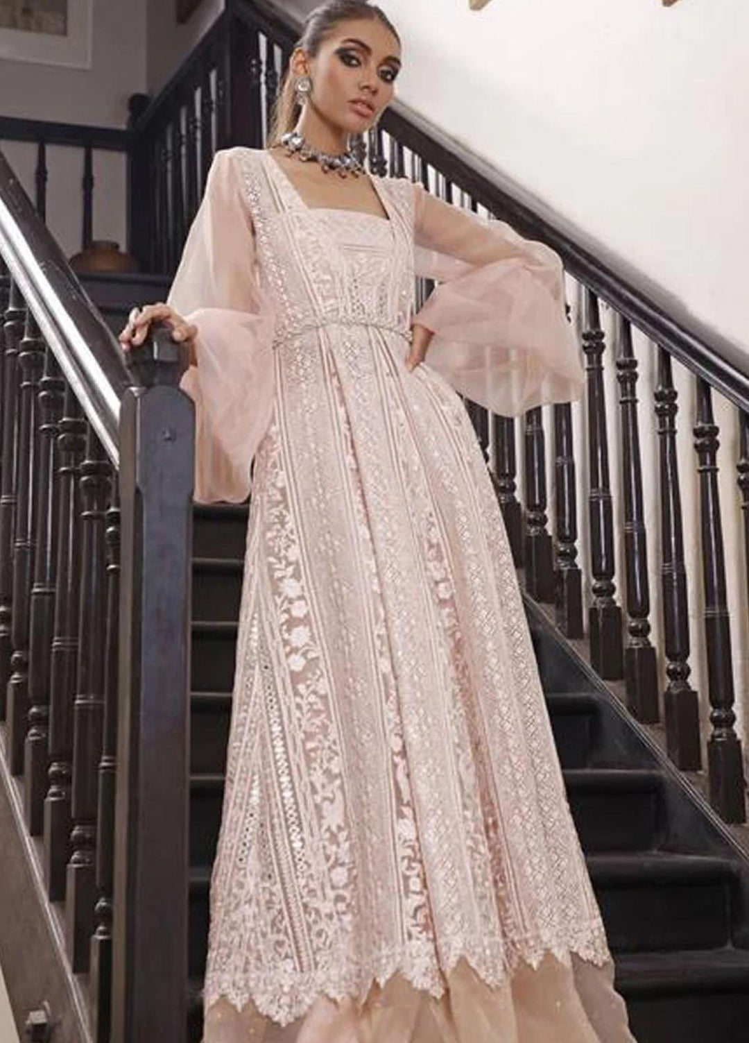 Threads & Motifs Luxury Pret Embroidered Organza 2 Piece Dress THM21F 6917.2