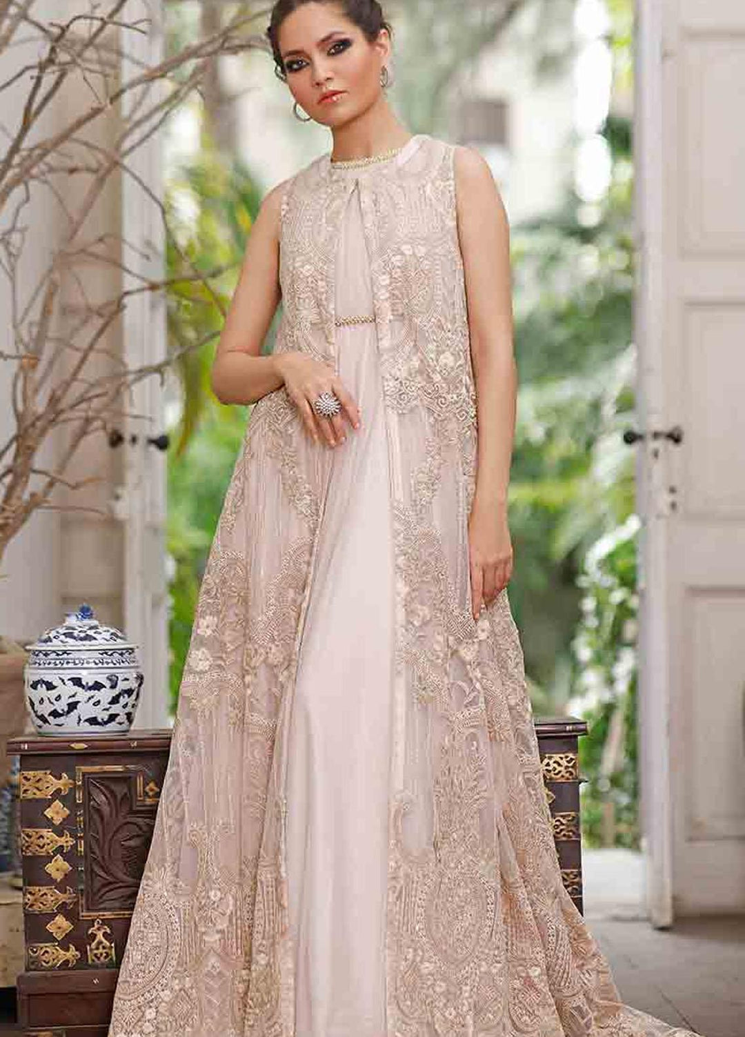 Threads & Motifs Luxury Pret Embroidered Net Shirt THM21F 7053.3
