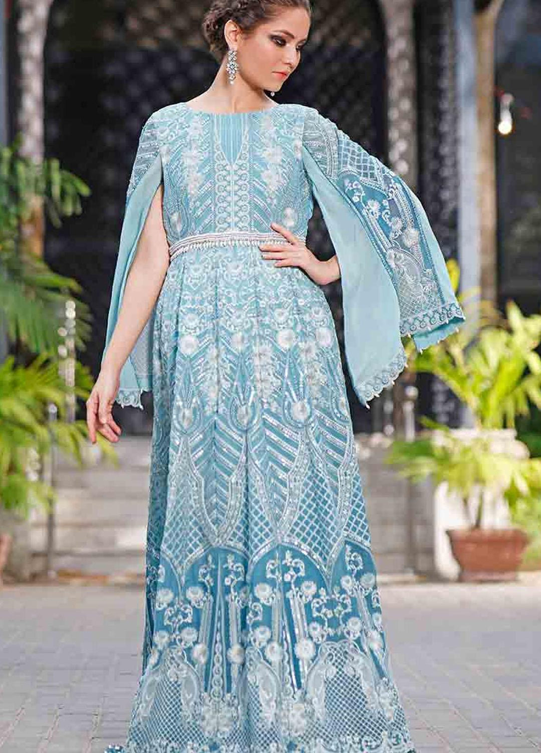 Threads & Motifs Luxury Pret Embroidered Chiffon Shirt THM21F 7379.2