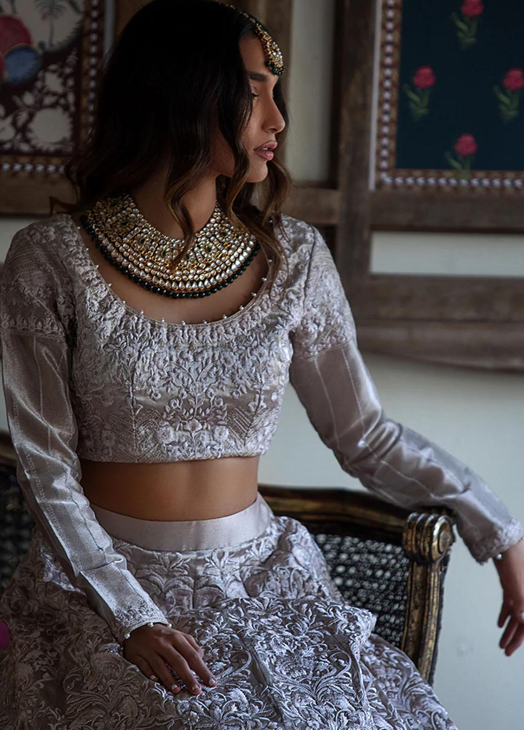 Threads & Motifs Luxury Pret  Organza 2 Piece Dress THM21F 7701