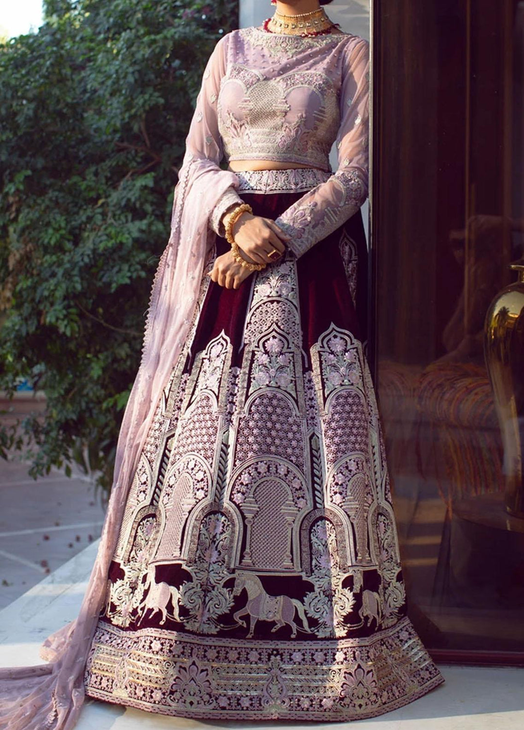 Threads & Motifs Pret Formal Velvet 2 Piece Suit THM21F 6940
