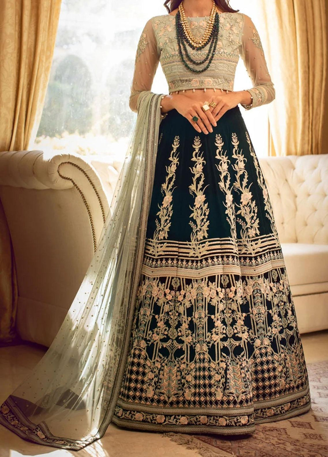 Threads & Motifs Pret Formal Velvet 2 Piece Suit THM21F 7025