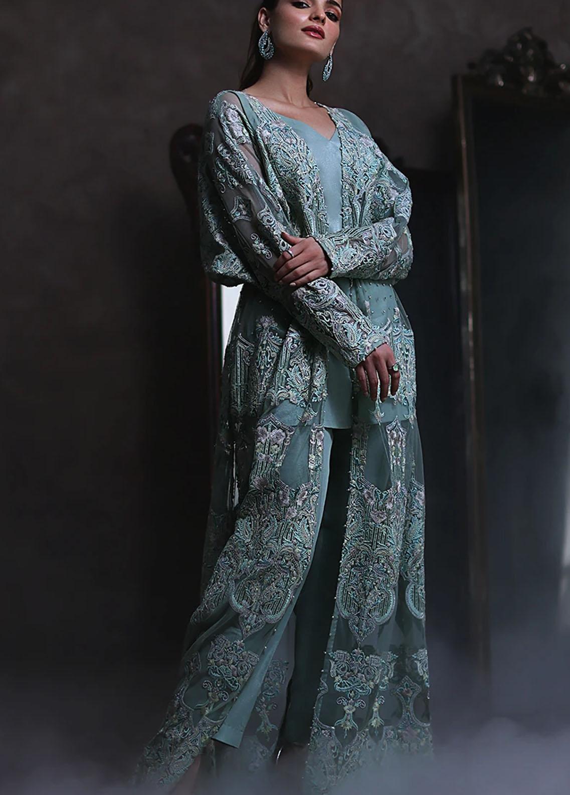 Threads & Motifs Luxury Pret  Velvet Shirt THM21RW 7517 main image 1