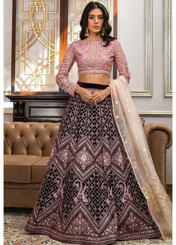 Threads & Motifs Luxury Pret  Net Lehenga and Blouse 8100