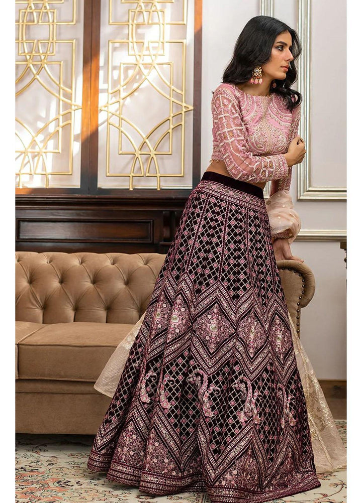 Threads & Motifs Luxury Pret  Net Lehenga and Blouse 8100