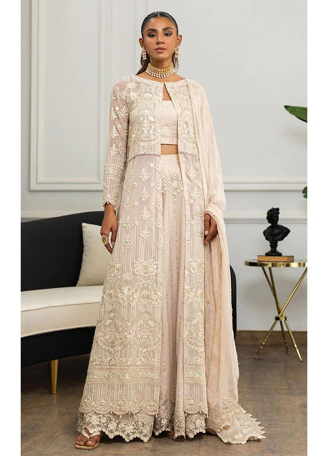 Threads & Motifs Luxury Pret  Chiffon 2 Piece Dress 8063.3