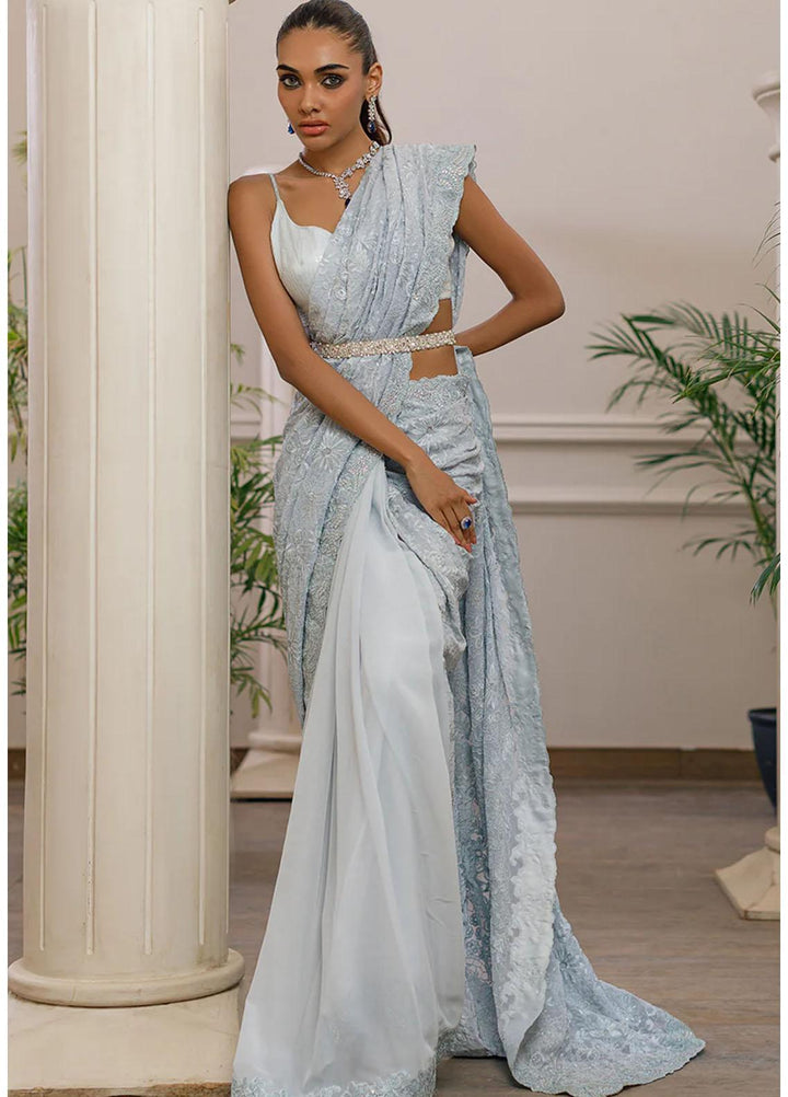 Threads & Motifs Luxury Pret  Chiffon Saree 8301
