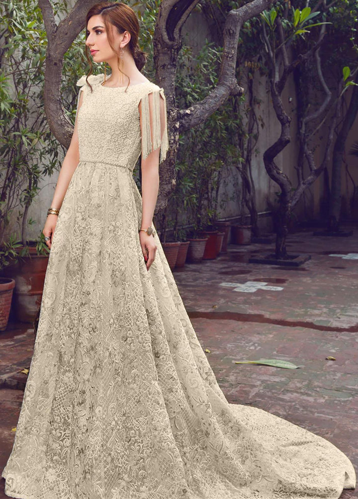 Threads & Motifs Pret Formal Wear Organza Dress 5532 Off White