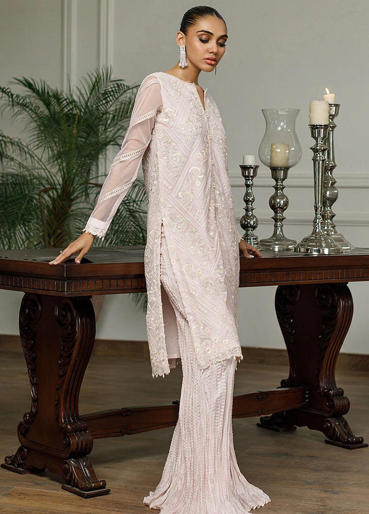 Threads & Motifs Pret Embroidered Net Gharara Dress 8338