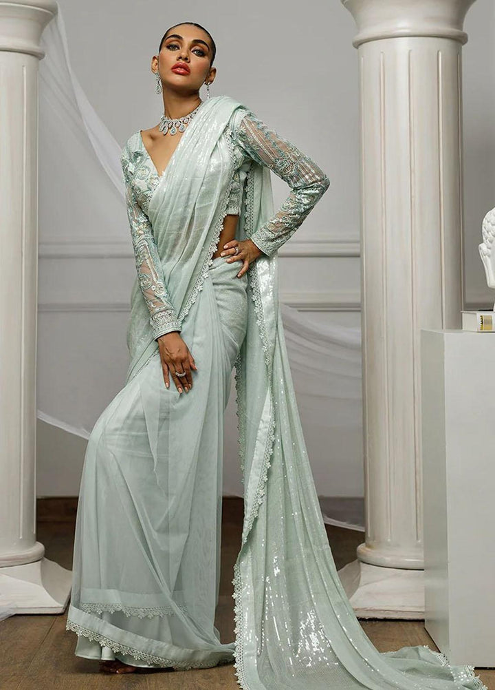 Threads & Motifs Pret Formal Wear Net Saree 8383