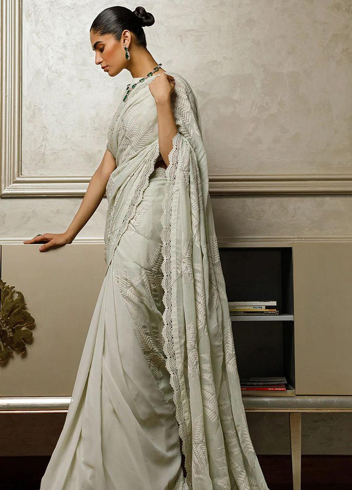 Threads & Motifs Pret Formal Wear Chiffon Saree 8398