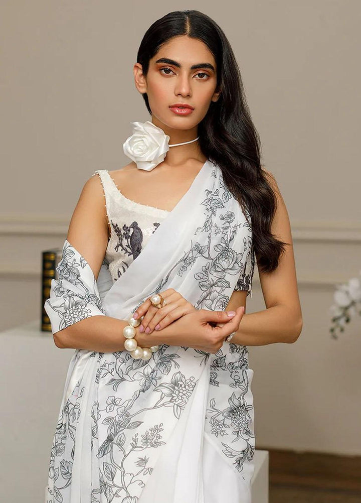 Threads & Motifs Pret Formal Wear Chiffon Saree 8430