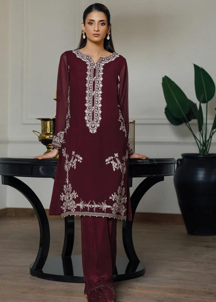 Threads & Motifs Pret Embroidered Chiffon Kurti 8451