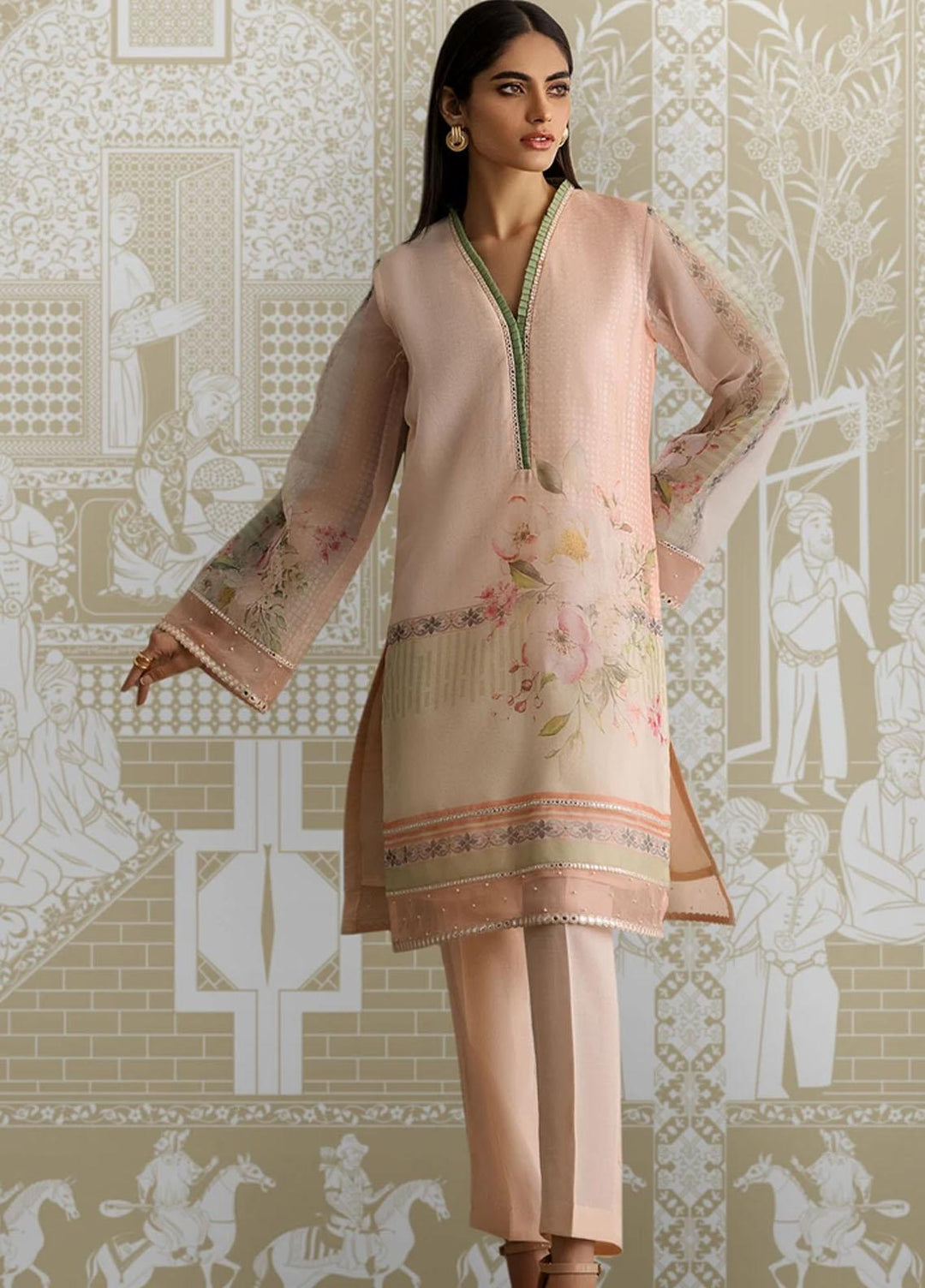 Threads & Motifs Pret Casual Organza Kurti THM21RW 7333
