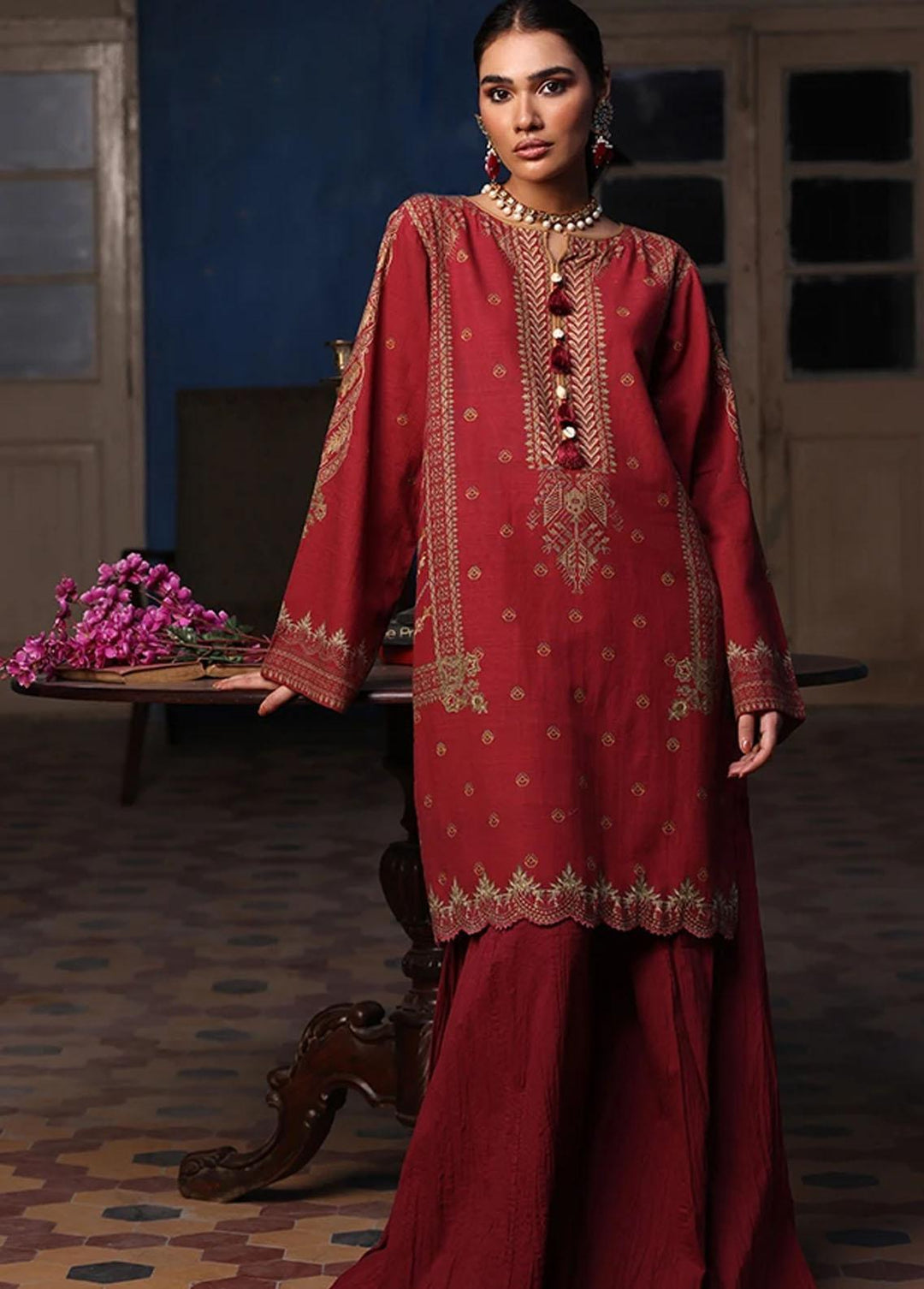 Threads & Motifs Pret Casual Khaddar Kurti THM21RW 7423