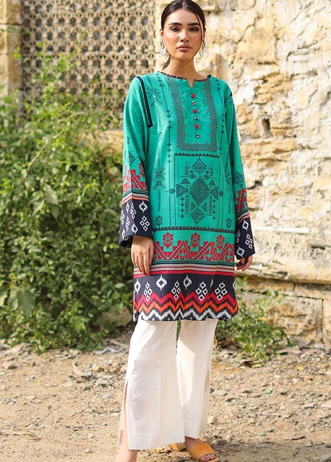 Threads & Motifs Pret Casual Khaddar Kurti THM21RW 7424