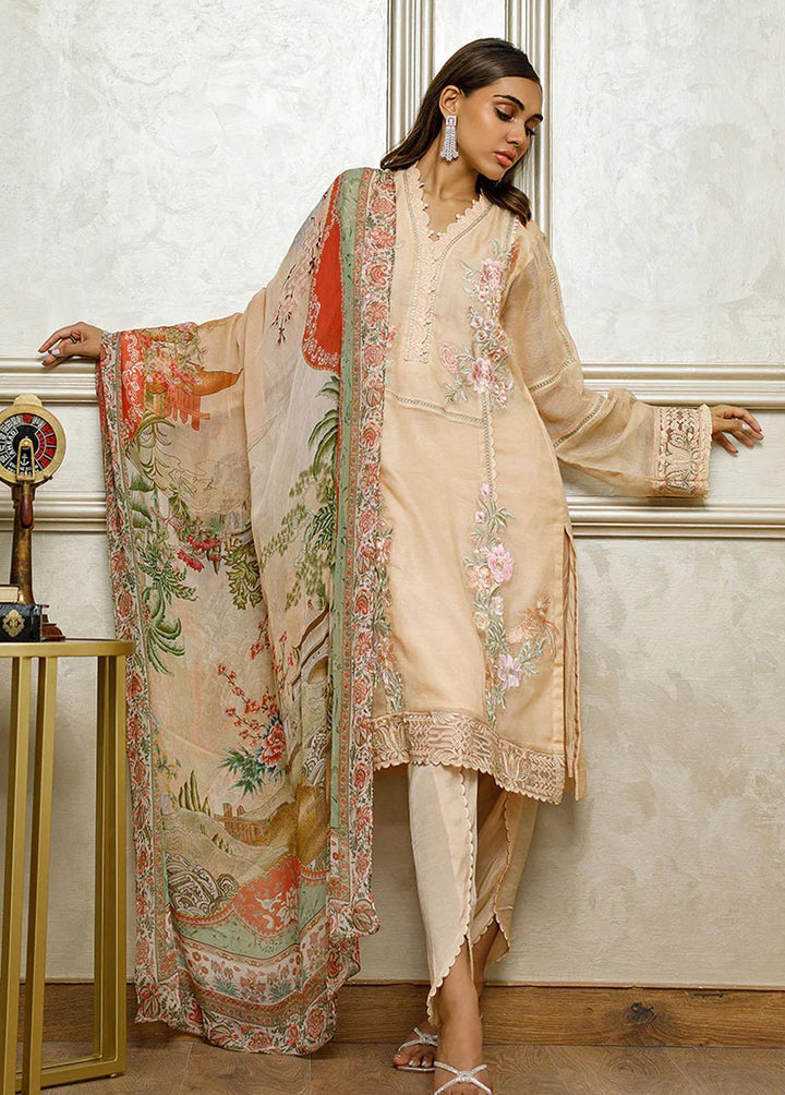Threads & Motifs Pret Embroidered Cotton Net 2 Piece Suit 8310