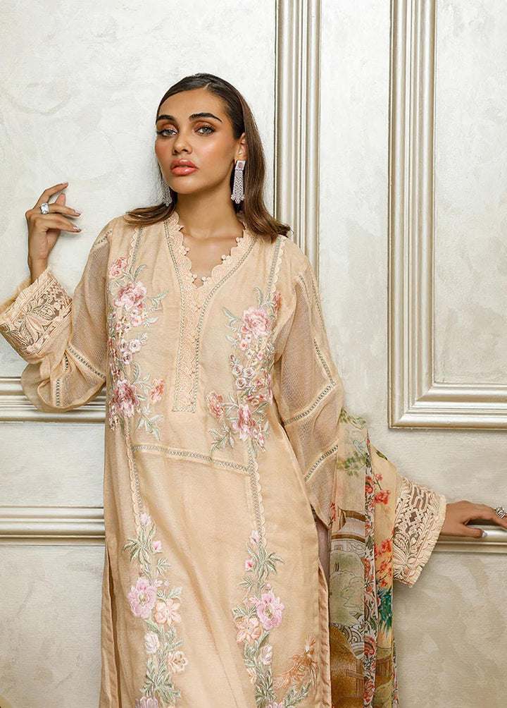 Threads & Motifs Pret Embroidered Cotton Net 2 Piece Suit 8310