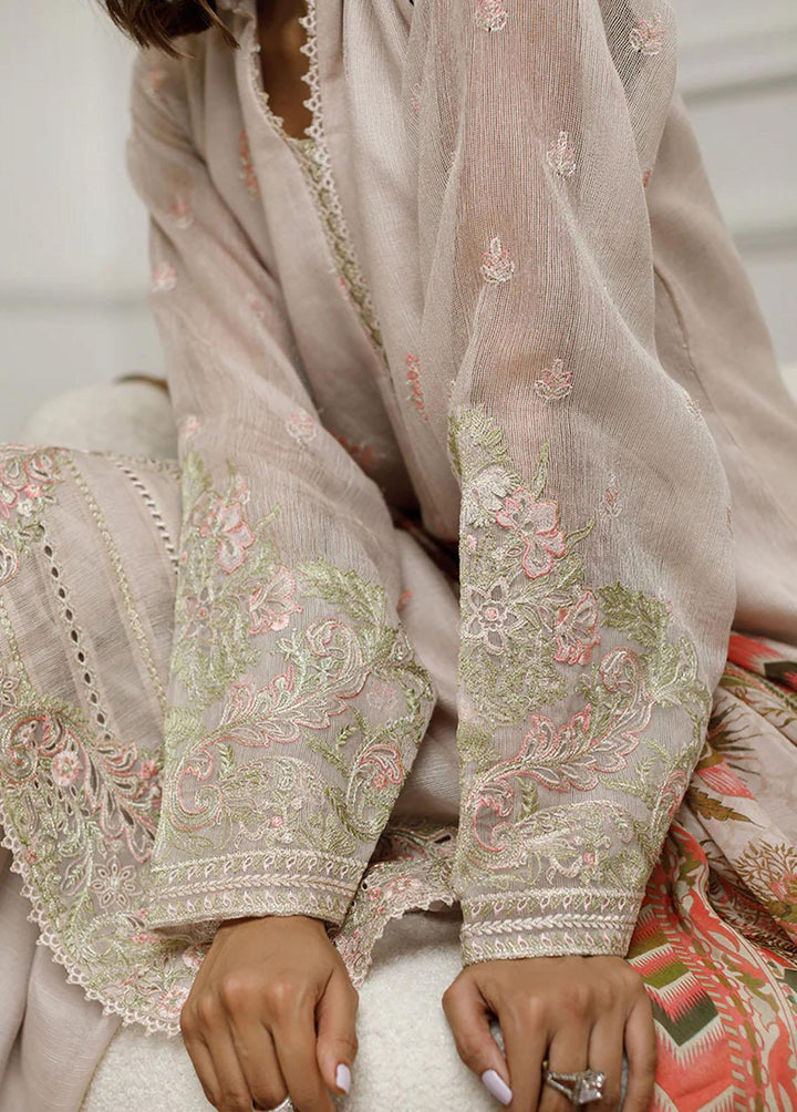 Threads & Motifs Pret Embroidered Cotton Net 2 Piece Suit 8324