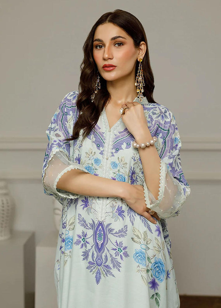 Threads & Motifs Pret Embroidered Silk Shirt 8489