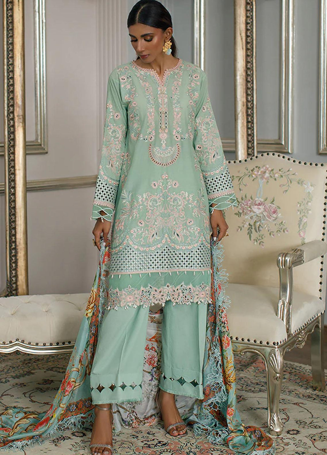 Threads & Motifs Pret Lawn 2 Piece THM22RW 7838