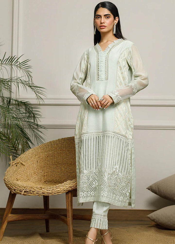Threads & Motifs Pret Embroidered Khaadi Net Kurti 8162