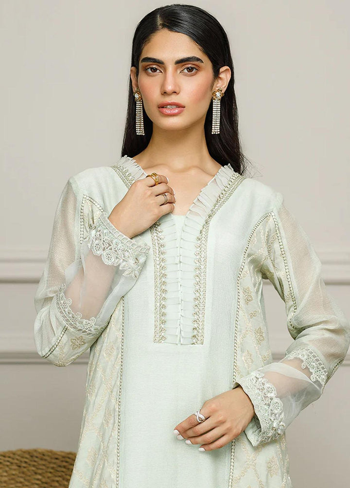 Threads & Motifs Pret Embroidered Khaadi Net Kurti 8162