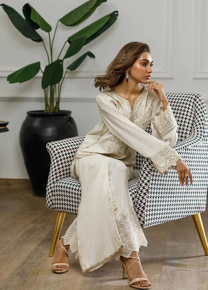 Threads & Motifs Pret Embroidered Khaadi Net Kurti 8359