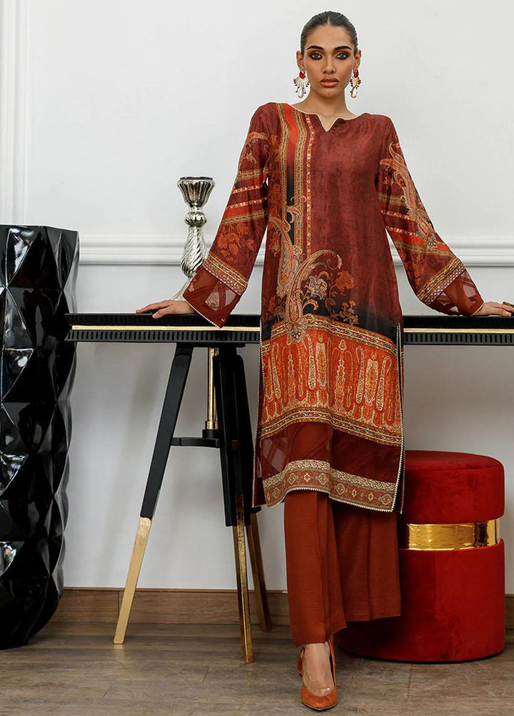 Threads & Motifs Luxury Pret  Silk Shirt THM23RW 8201