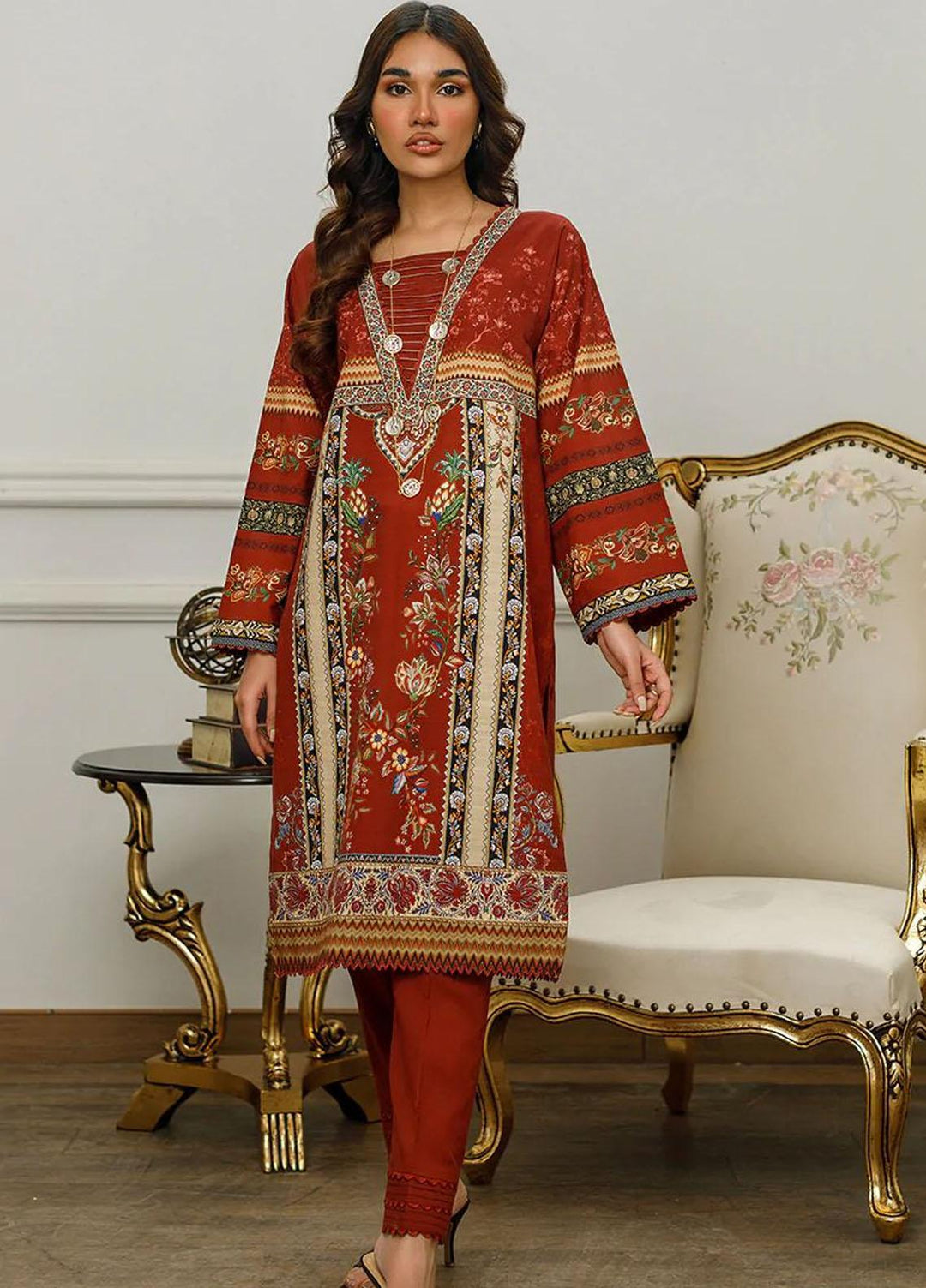 Threads & Motifs Luxury Pret  Khaddar Shirt THM23RW 8040