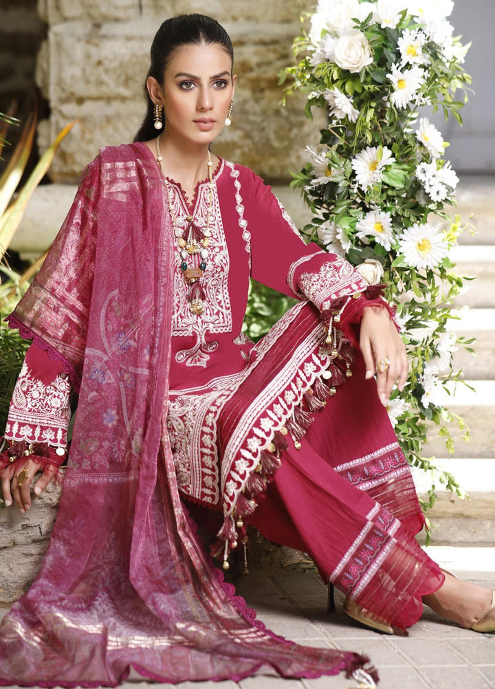 Threads & Motifs Embroidered Lawn Suits Unstitched 3 Piece THM22UL 7362 - Luxury Summer Collection