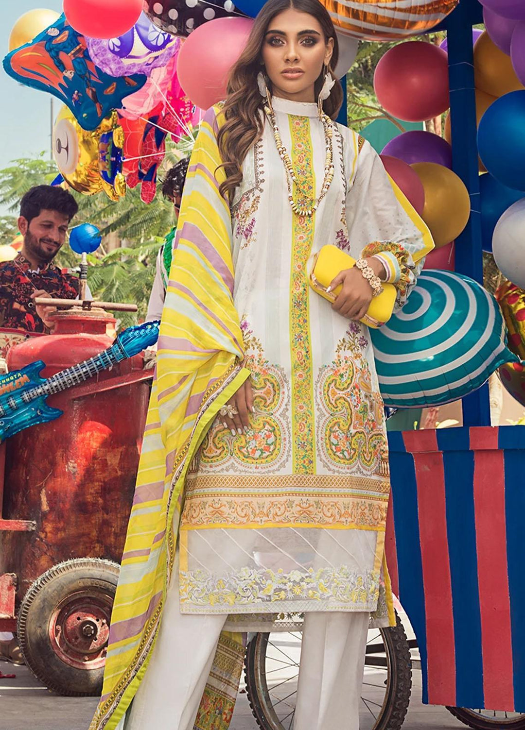 Threads & Motifs Embroidered Lawn Suits Unstitched 3 Piece THM21U 7066 - Summer Collection