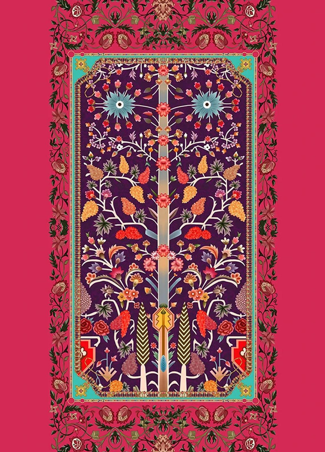 Threads & Motifs Printed Viscose Shawl THM21SH 106 - Winter Viscose Shawls