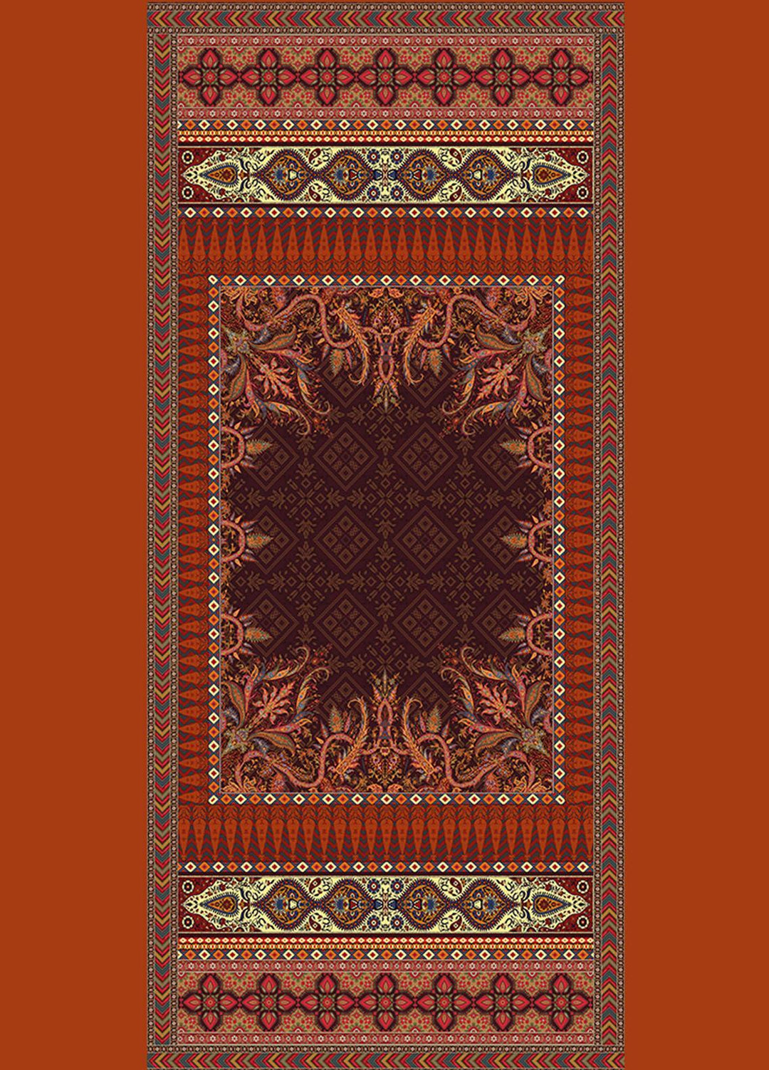 Threads & Motifs Printed Viscose Shawl THM21SH 109 - Winter Viscose Shawls