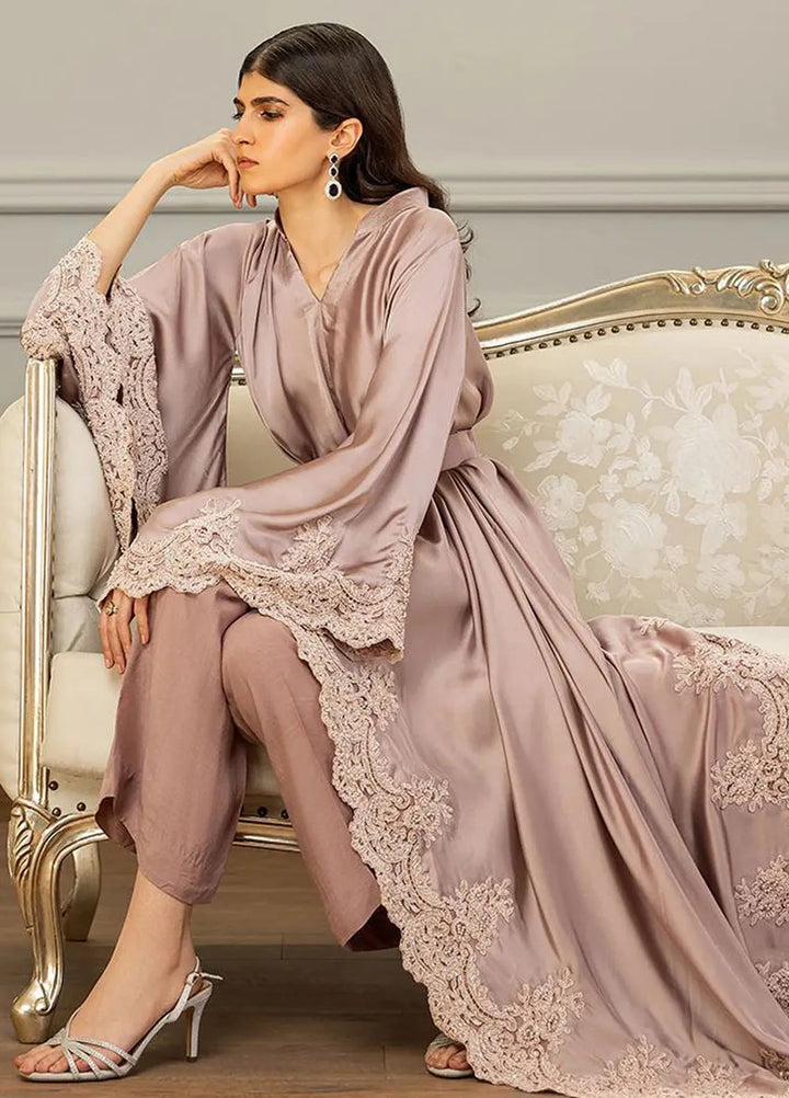 Threads And Motifs Pret Embroidered Chamois Kaftan 8732