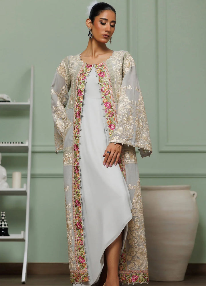 Threads And Motifs Pret Embroidered Chanderi Jacket 8830