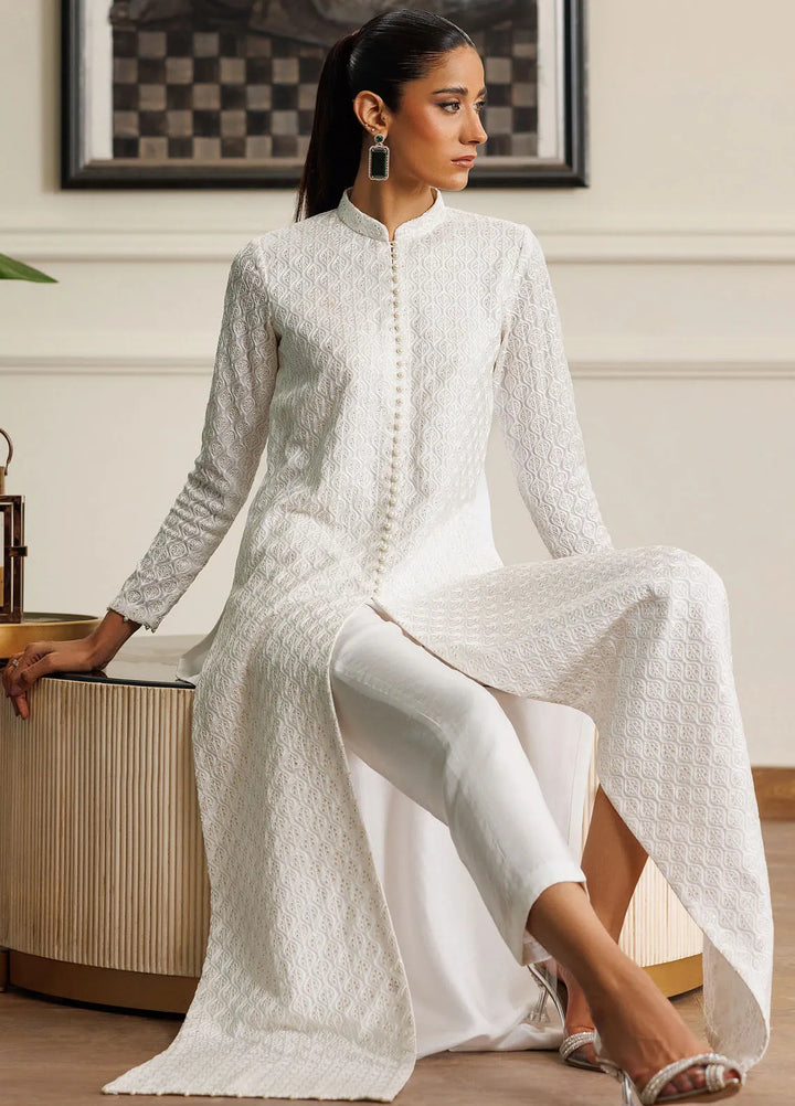 Threads And Motifs Pret Embroidered Chiffon Dress 8930