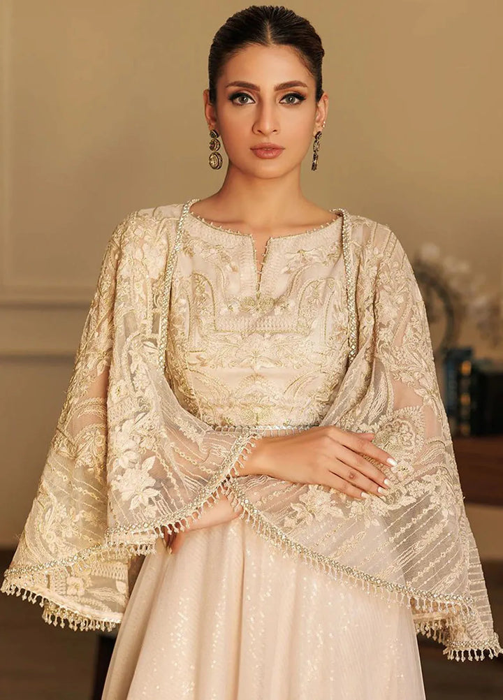 Threads And Motifs Pret Embroidered Net Cape 8707.1