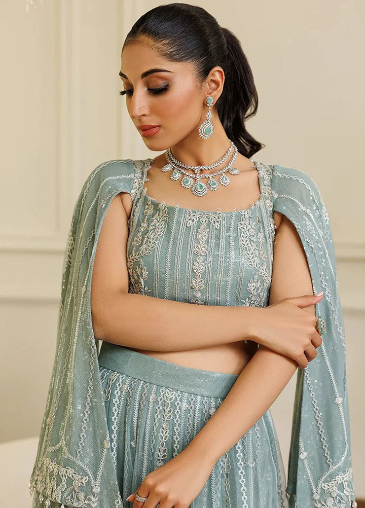 Threads And Motifs Pret Embroidered Net Lehenga 8712