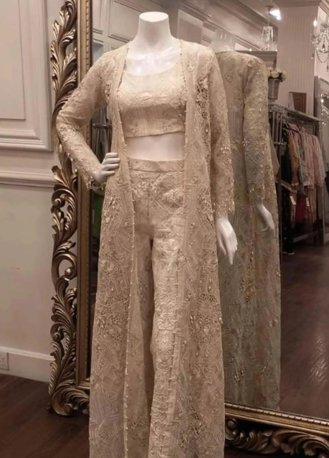 Threads And Motifs Pret Embroidered Organza Jacket 8929.2