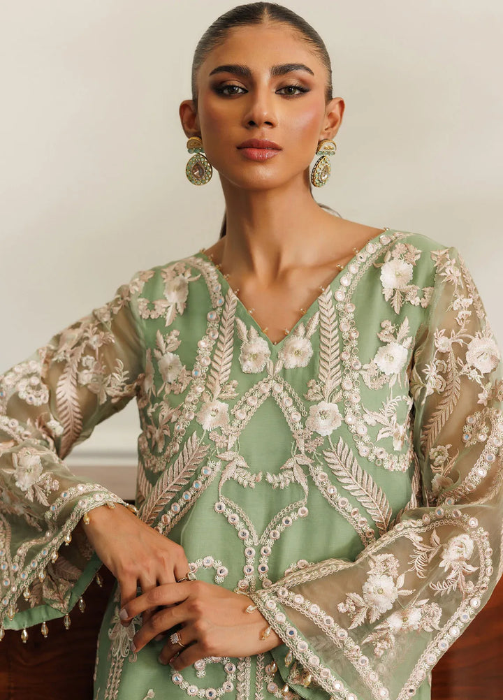 Threads And Motifs Pret Embroidered Organza Shirt 8710