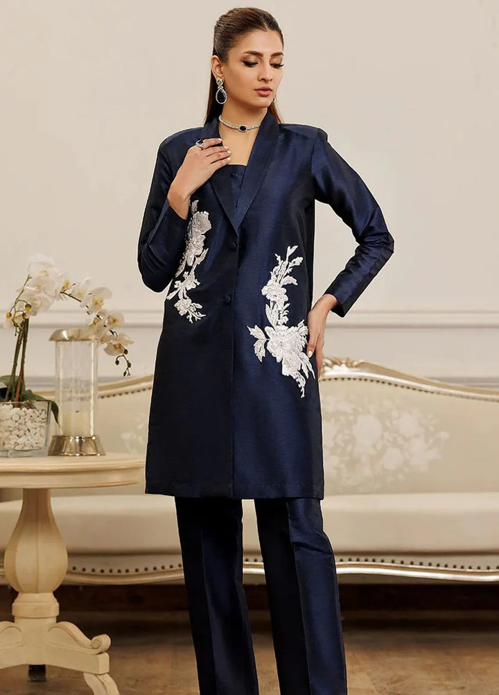 Threads And Motifs Pret Embroidered Raw Silk Dress 8759