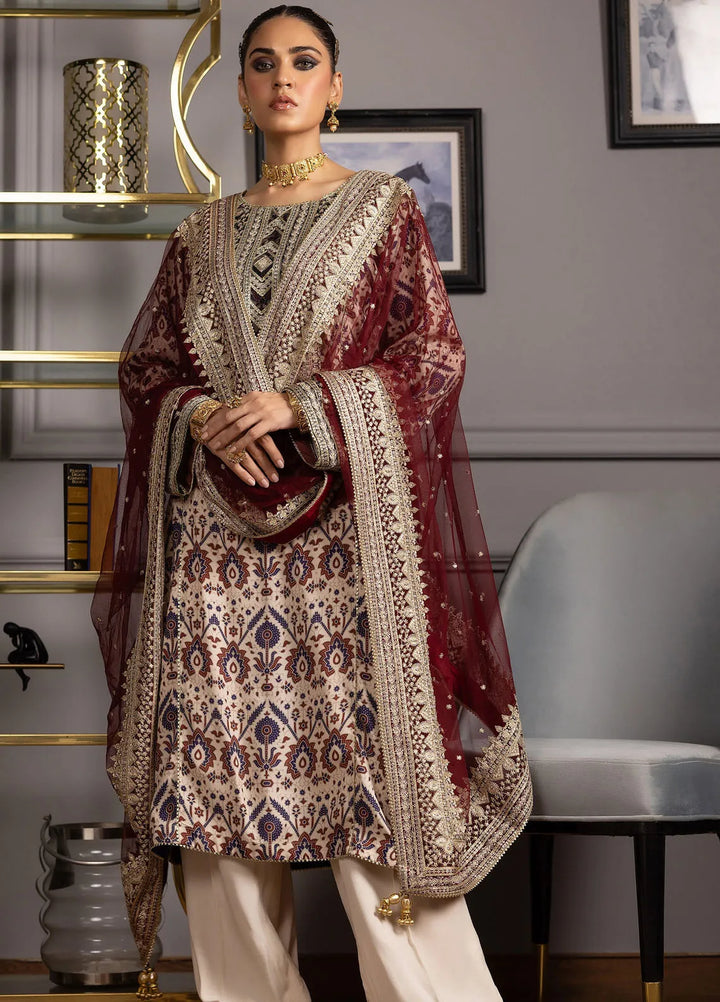 Threads And Motifz Pret Embroidered 3 Piece Suit 9130