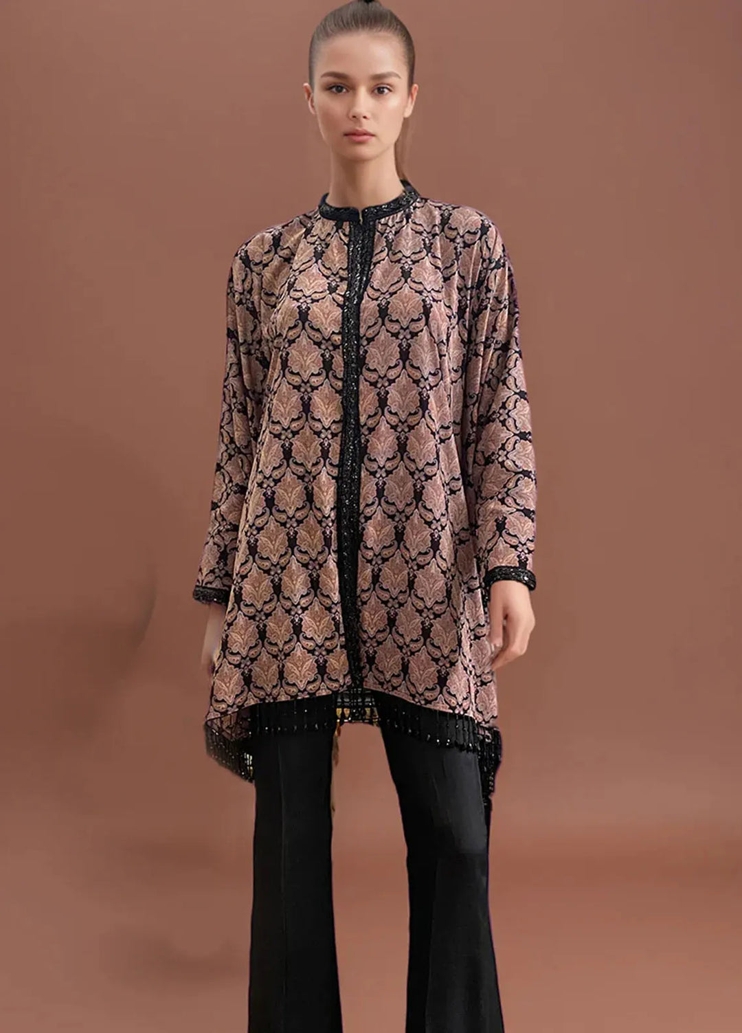 Threads And Motifz Pret Embroidered Chiffon 3 Peice Suit 9407