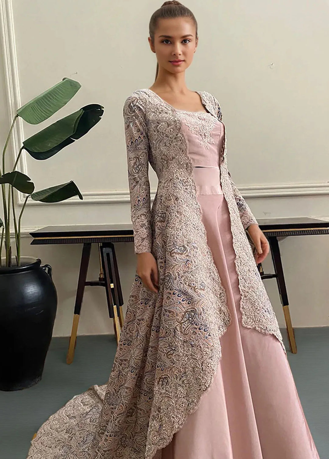 Threads And Motifz Pret Embroidered Chiffon 3 Peice Suit 9413