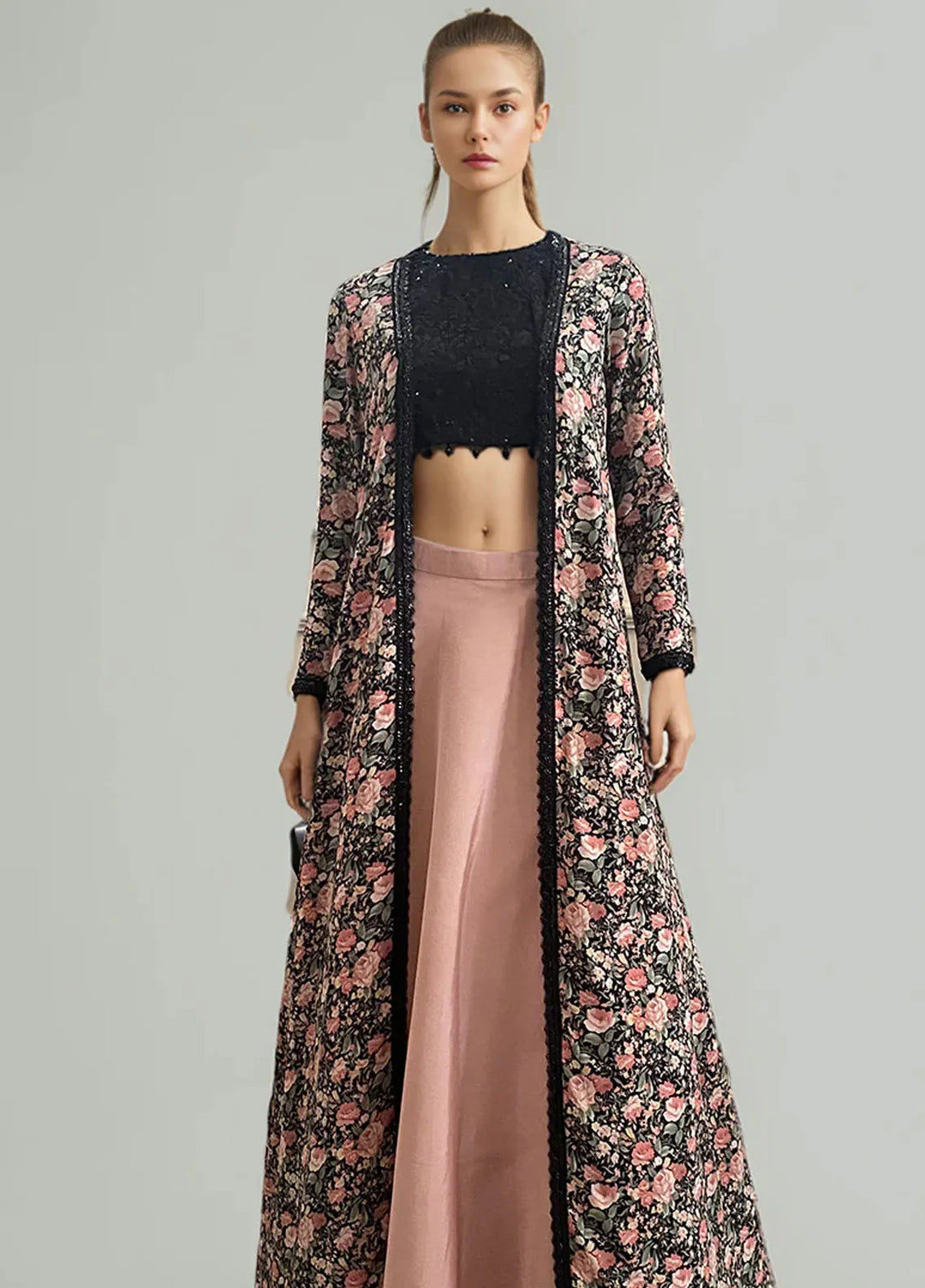 Threads And Motifz Pret Embroidered Chiffon 3 Peice Suit 9415