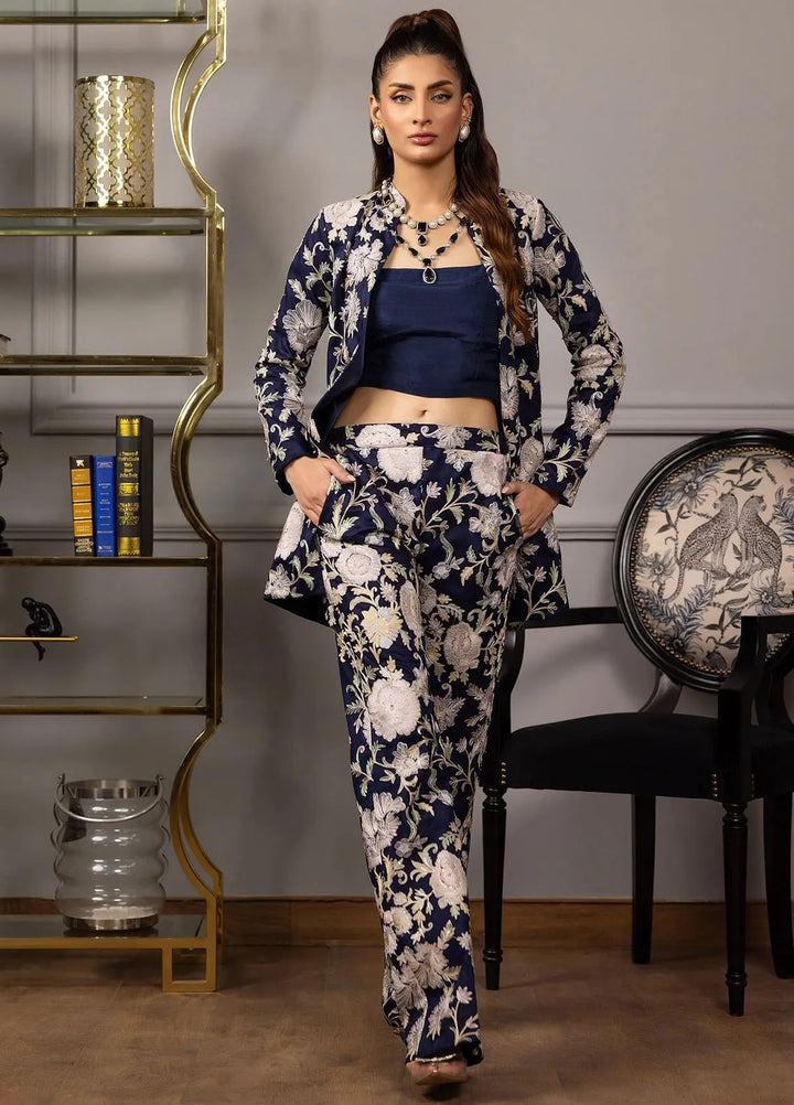 Threads And Motifz Pret Embroidered Net 2 Piece Suit 9035