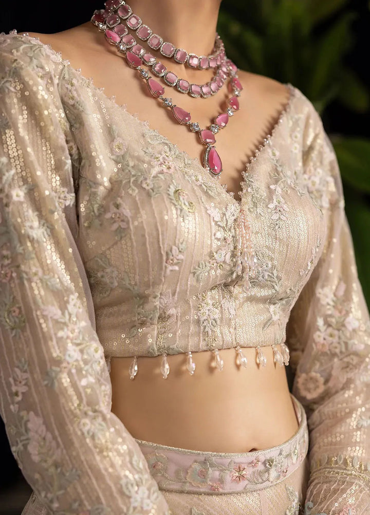 Threads And Motifz Pret Embroidered Net 2 Piece Suit 9117