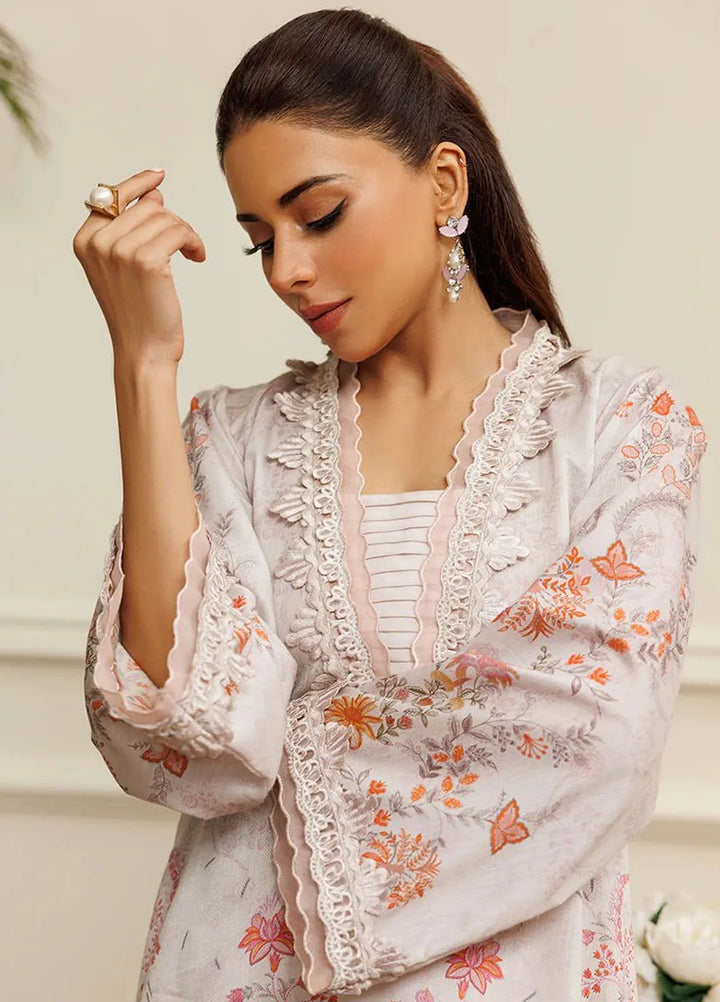Threads And Motifs Pret Embroidered Net 3 Piece Suit 8766